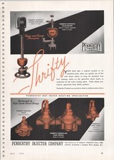 1938 Ad * Penberthy Injector Company * Detroit MI * High Grade Steam Bronze