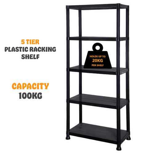 Tier plastic shelving - 5,