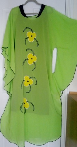 Lime green kaftan m l - -, m/l