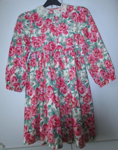 Girl cream floral - girl's, dress