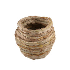 Handwoven straw bird hamster - handwoven,