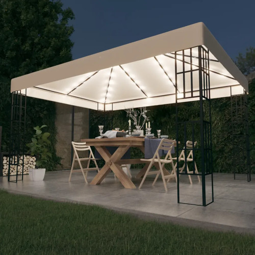 Gazebo 3x4 cream polyester - cream,