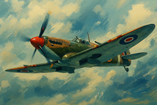 Spitfire in Flight Aviation