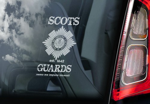 Scots guards car sticker - scots,