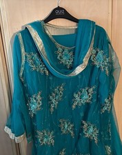 Asian dress green and golden