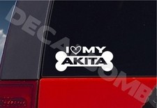 I Heart my Akita " Dog Bone "