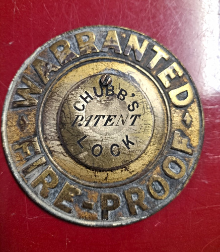 Vintage brass safe plaque - vintage,