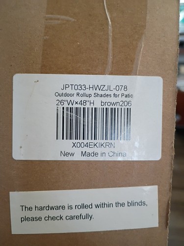 Bamboo rollup shade brown x - shade,