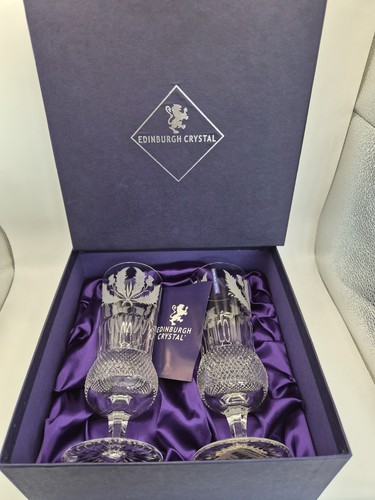 Two boxed edinburgh crystal - boxed,