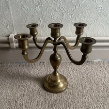 RARE Vintage Solid Brass 4 Arm