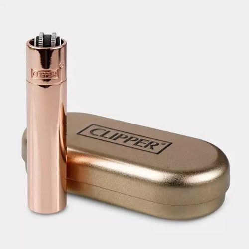 Rose gold jet flame clipper - gold,
