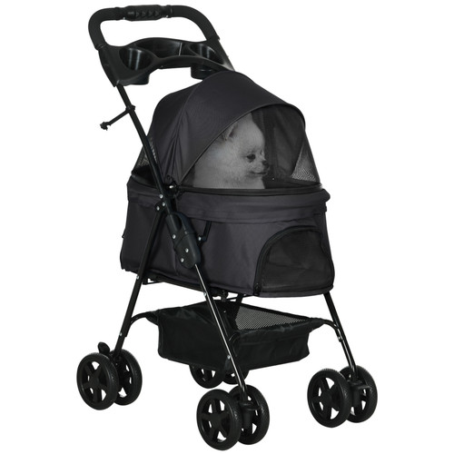 Pawhut pet stroller foldable - pet,