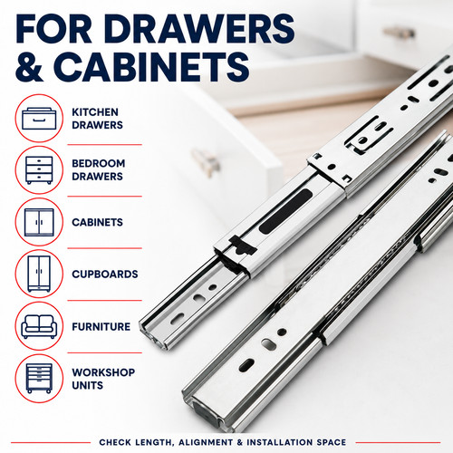 Full extension drawer runners - extension,