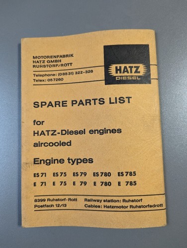 Hatz diesel spare - parts, list