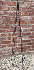 Spiral metal garden obelisk 1.2m
