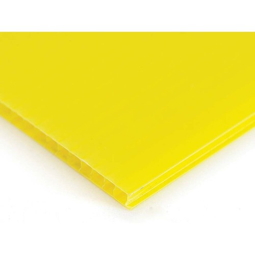 Yellow correx fluted board - correx,