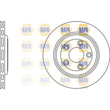 2x Brake Discs Vented For