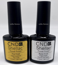 CND Shellac Base & Top Coat Nail Gel Polish - Free Post - UK Seller