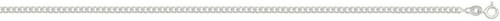 Sterling silver curb - curb, chain