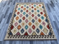 Handmade Afghan Rug,Size:195 CM X 151 CM, Kilim Rug,Persian Rug, Floor Covering