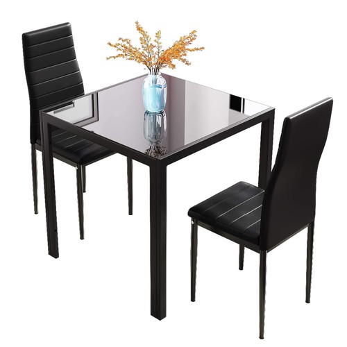 Glass dining table 4 - &, 2/4