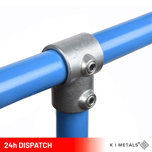 Galvanised key clamp handrail - galvanised,