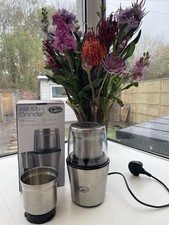 Quest 34170 200W Wet & Dry Coffee Grinder Nut &Spice Grinder In Stainless Steel