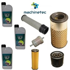 Filter Service Kit for Kubota U 10 Mini Excavator + 3 Litres Oil