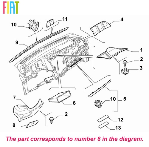 Genuine fiat dashboard fuse - dashboard,