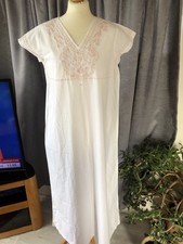 Past Times Women's Victorian Style 100% cotton nightdress Small