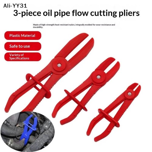 3pcs hose clamp set red - hose,