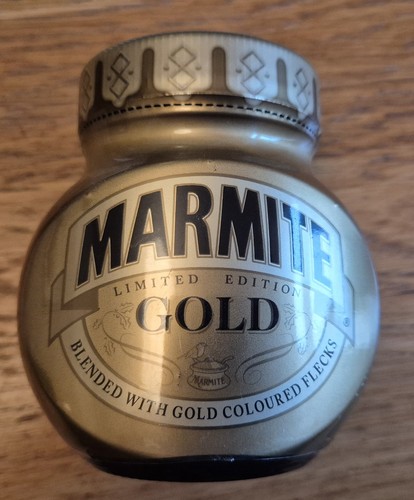 Marmite gold collectible jar - marmite,