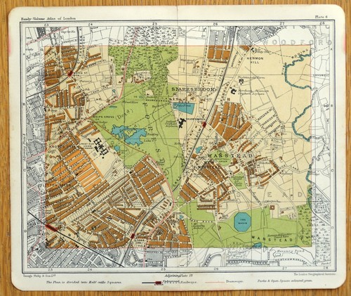 Antique map london wanstead - antique,