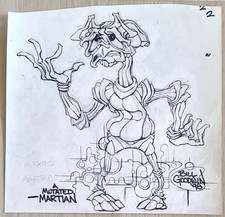 Vtg Sci Fi Concept Sketch