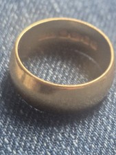 22ct gold ring wedding - 7g,
