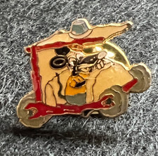 BLACK RAT DRIVING FRED FLINSTONE CAR POLICE PIN BADGE