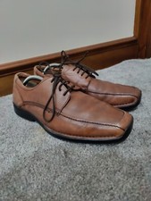 Airsoft Comfort Technology Men's Brown Leather Shoes Size UK 9 EU 43