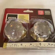 2 big 6cm Decorative Clear