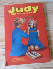 VINTAGE JUDY FOR GIRLS 1972 ANNUAL WITH DUST JACKET PUBLISHED BY D C THOMSON