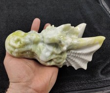 Large Serpentine & white Jade