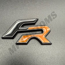 Gloss Black & Orange FR Badge