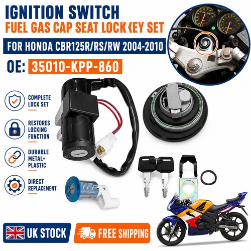Ignition key switch - key, set