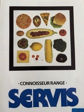 Three Vintage Sales Brochures For Servis Connoisseur Range Of Refrigeration 1985