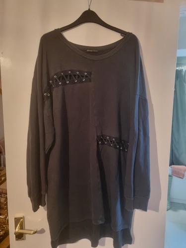 Zara washed black jumper - washed,