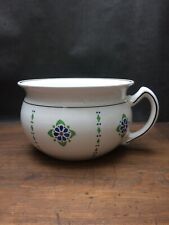 Antique Chamber Pot with Spongeware Decoration