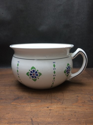 Antique chamber pot with - antique,