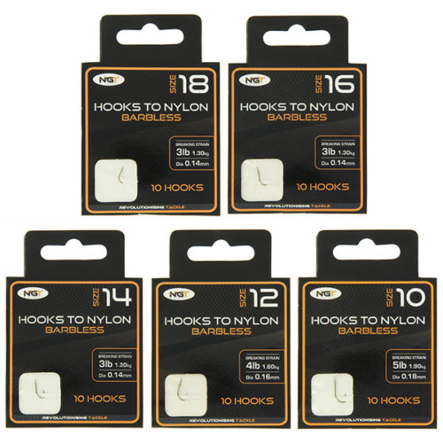 Ngt barbless hooks - ngt, to
