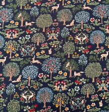 Fat Quarter Art Nouveau Symphony Morisu Fox Deer Owl Rabbit 100% Cotton Fabric