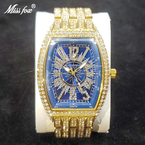 Men ice out watch quartz - watch,