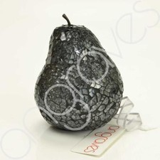 Mosaic Glass Pear Fruit (Dark